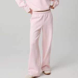 offline by aerie cloud fleece trousers in pink petal